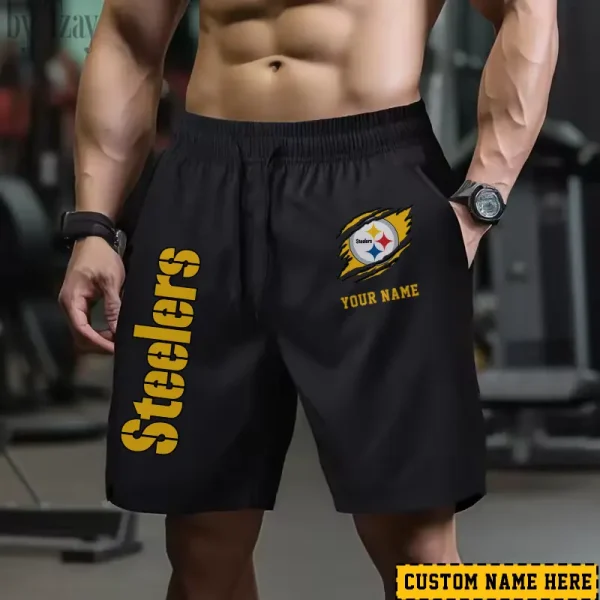 Pittsburgh Steelers Men's Shorts Badminton Sports Shorts Summer SPTMBSS027