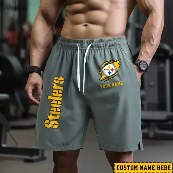 Pittsburgh Steelers Men's Shorts Badminton Sports Shorts Summer SPTMBSS027 - Image 2
