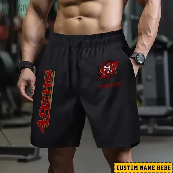 San Francisco 49ers Men's Shorts Badminton Sports Shorts Summer SPTMBSS028