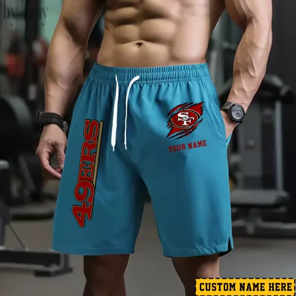 San Francisco 49ers Men's Shorts Badminton Sports Shorts Summer SPTMBSS028 - Image 3