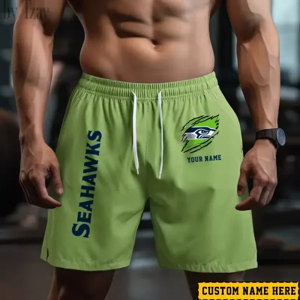 Seattle Seahawks Men's Shorts Badminton Sports Shorts Summer SPTMBSS029