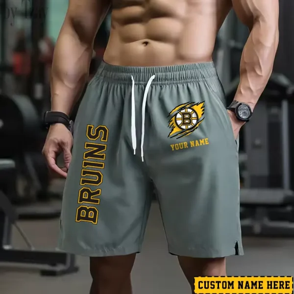 Boston Bruins Men's Shorts Badminton Sports Shorts Summer SPTMBSS033 - Image 2