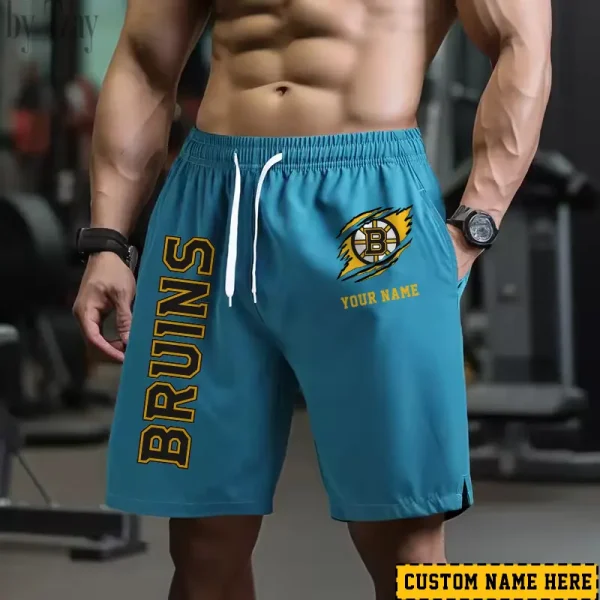 Boston Bruins Men's Shorts Badminton Sports Shorts Summer SPTMBSS033 - Image 3