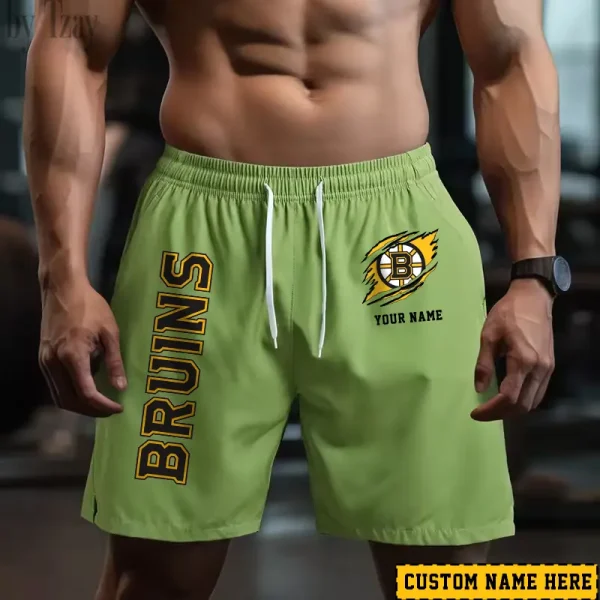 Boston Bruins Men's Shorts Badminton Sports Shorts Summer SPTMBSS033 - Image 4