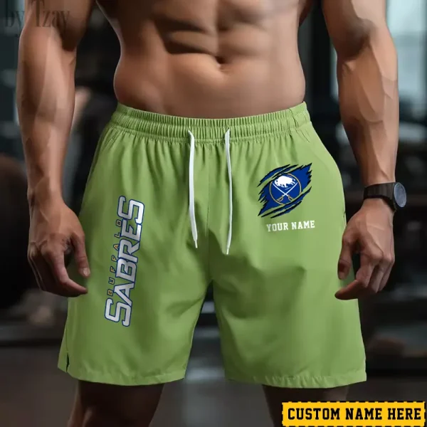 Buffalo Sabres Men's Shorts Badminton Sports Shorts Summer SPTMBSS034 - Image 2