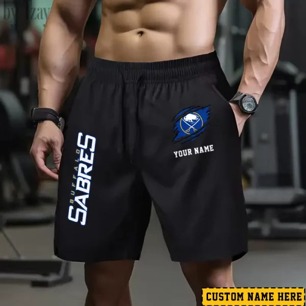 Buffalo Sabres Men's Shorts Badminton Sports Shorts Summer SPTMBSS034 - Image 3