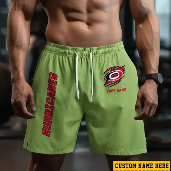 Carolina Hurricanes  Men's Shorts Badminton Sports Shorts Summer SPTMBSS036 - Image 3