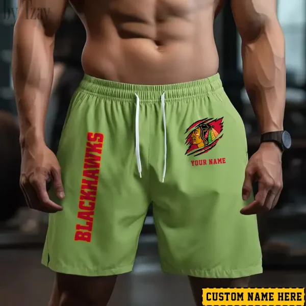 Chicago Blackhawks Men's Shorts Badminton Sports Shorts Summer SPTMBSS037