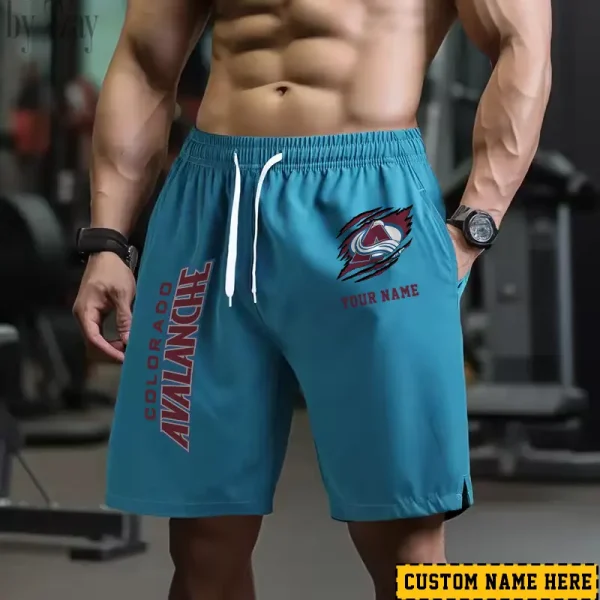 Colorado Avalanche Men's Shorts Badminton Sports Shorts Summer SPTMBSS038
