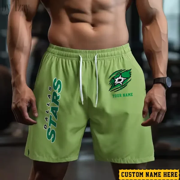 Dallas Stars Men's Shorts Badminton Sports Shorts Summer SPTMBSS040 - Image 2