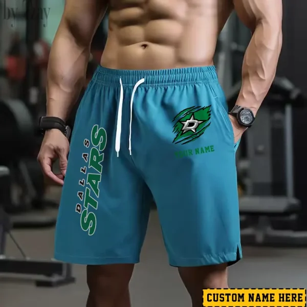 Dallas Stars Men's Shorts Badminton Sports Shorts Summer SPTMBSS040 - Image 3