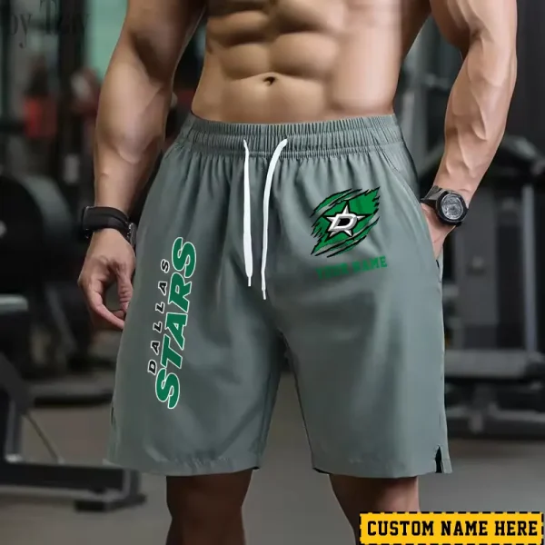 Dallas Stars Men's Shorts Badminton Sports Shorts Summer SPTMBSS040 - Image 4