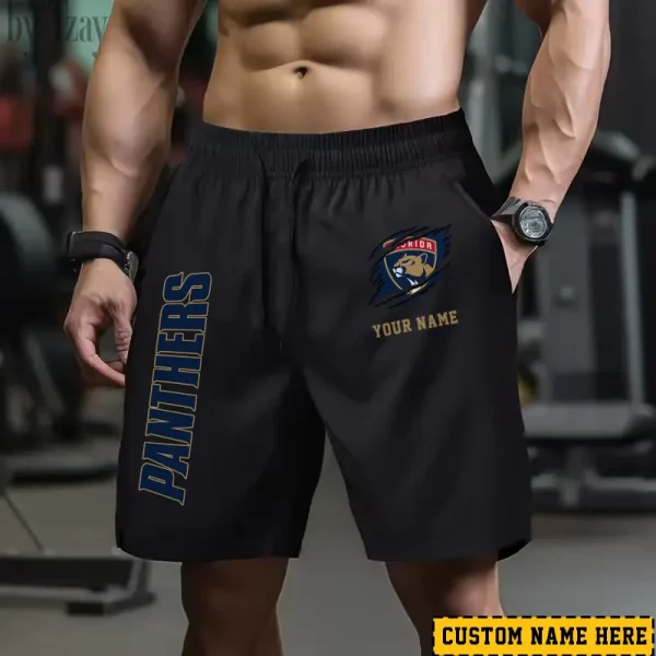 Florida Panthers Men's Shorts Badminton Sports Shorts Summer SPTMBSS042 - Image 2