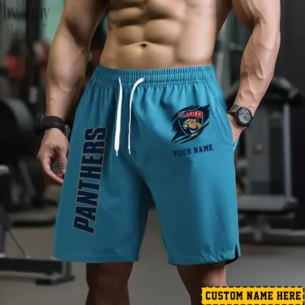 Florida Panthers Men's Shorts Badminton Sports Shorts Summer SPTMBSS042 - Image 4