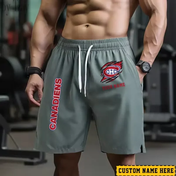 Montréal Canadiens Men's Shorts Badminton Sports Shorts Summer SPTMBSS044 - Image 4