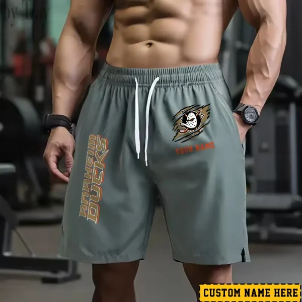 Anaheim Ducks Men's Shorts Badminton Sports Shorts Summer SPTMBSS046 - Image 4