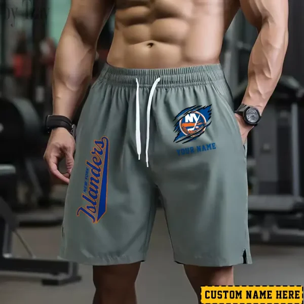 New York Islanders Men's Shorts Badminton Sports Shorts Summer SPTMBSS048 - Image 4