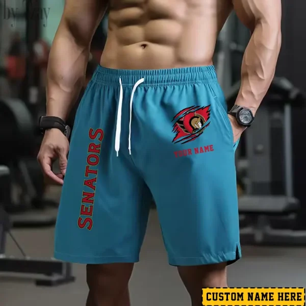 Ottawa Senators Men's Shorts Badminton Sports Shorts Summer SPTMBSS050 - Image 3