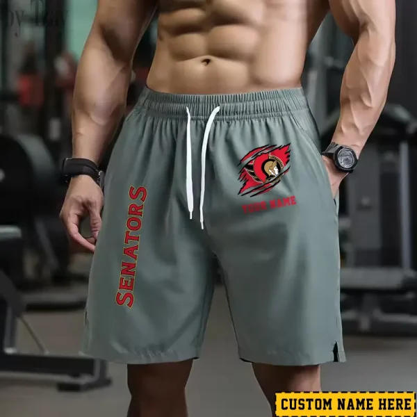 Ottawa Senators Men's Shorts Badminton Sports Shorts Summer SPTMBSS050 - Image 4