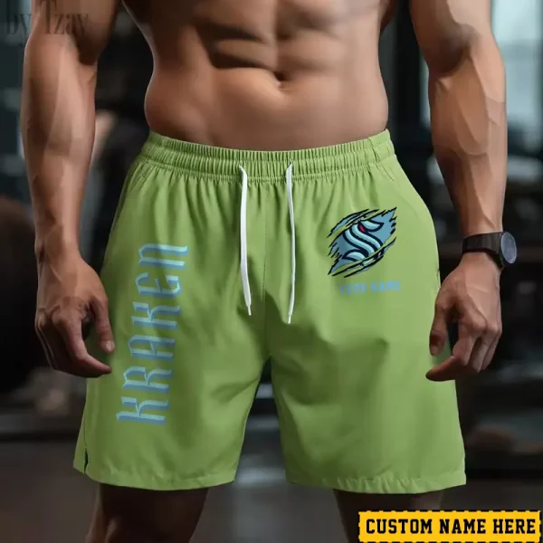Seattle Kraken Men's Shorts Badminton Sports Shorts Summer SPTMBSS054