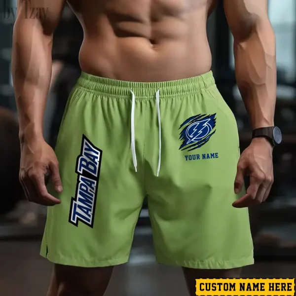 Tampa Bay Lightning Men's Shorts Badminton Sports Shorts Summer SPTMBSS056