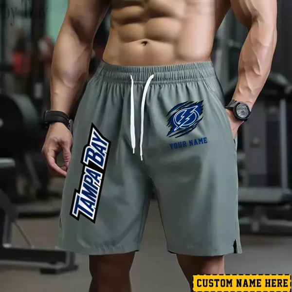 Tampa Bay Lightning Men's Shorts Badminton Sports Shorts Summer SPTMBSS056 - Image 4