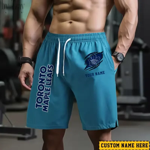 Toronto Maple Leafs Men's Shorts Badminton Sports Shorts Summer SPTMBSS057 - Image 2