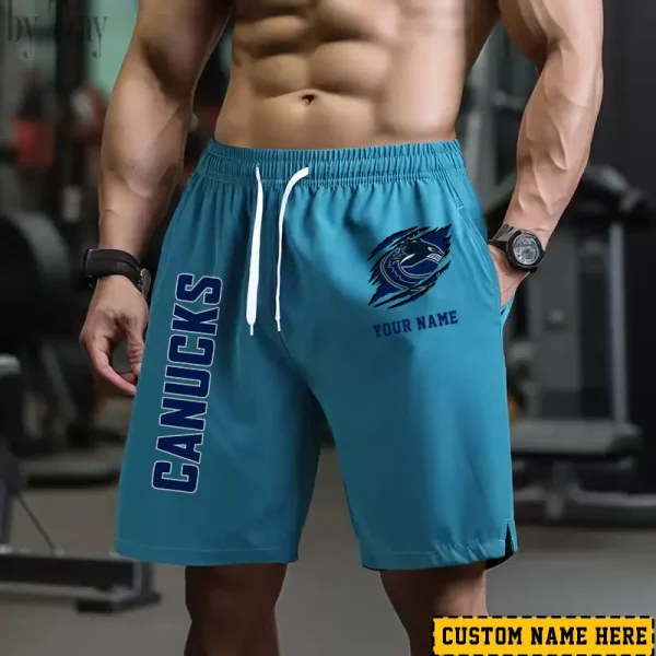 Vancouver Canucks Men's Shorts Badminton Sports Shorts Summer SPTMBSS059 - Image 3