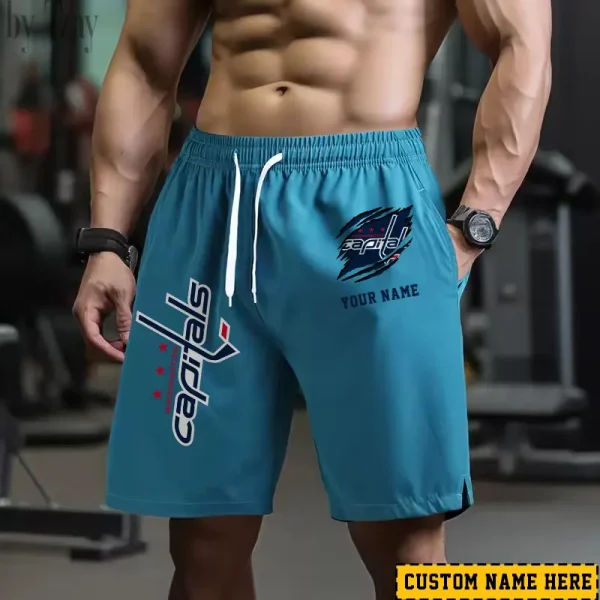 Washington Capitals Men's Shorts Badminton Sports Shorts Summer SPTMBSS061 - Image 2