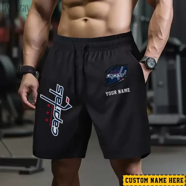 Washington Capitals Men's Shorts Badminton Sports Shorts Summer SPTMBSS061 - Image 3