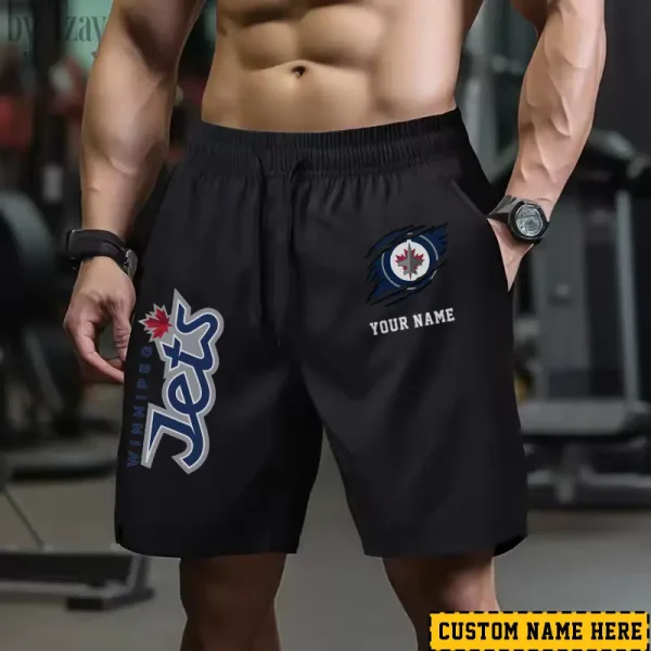 Winnipeg Jets Men's Shorts Badminton Sports Shorts Summer SPTMBSS062