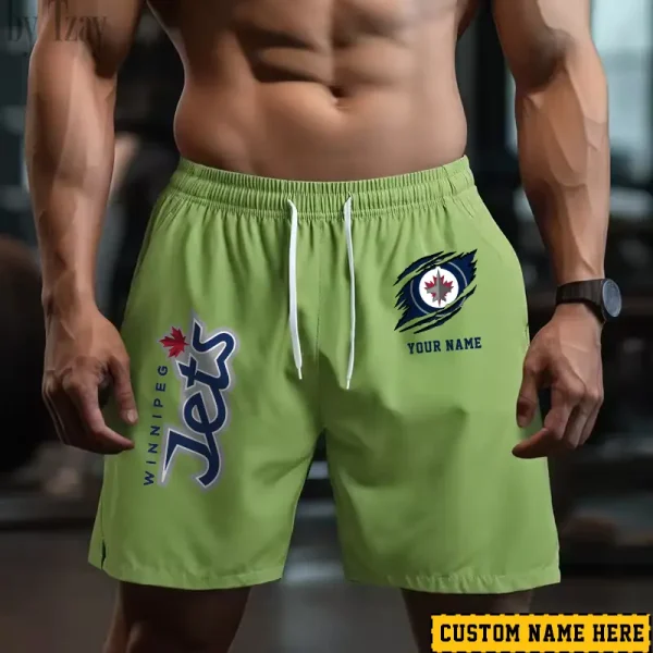 Winnipeg Jets Men's Shorts Badminton Sports Shorts Summer SPTMBSS062 - Image 2