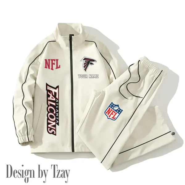 Atlanta Falcons Casual Trendy Running Jacket Couple Loose Jacket Pants SPTMTS2PS002 - Image 4