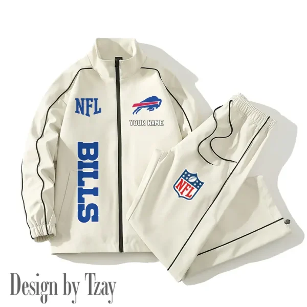Buffalo Bills Casual Trendy Running Jacket Couple Loose Jacket Pants SPTMTS2PS004 - Image 4