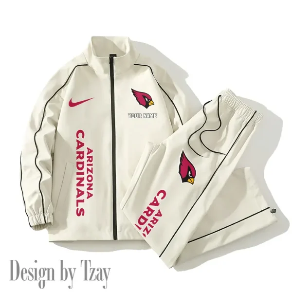 Arizona Cardinals Casual Trendy Running Jacket Couple Loose Jacket Pants SPTMTS2PS033 - Image 2