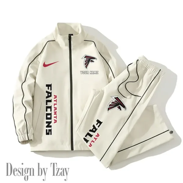 Atlanta Falcons Casual Trendy Running Jacket Couple Loose Jacket Pants SPTMTS2PS034 - Image 4