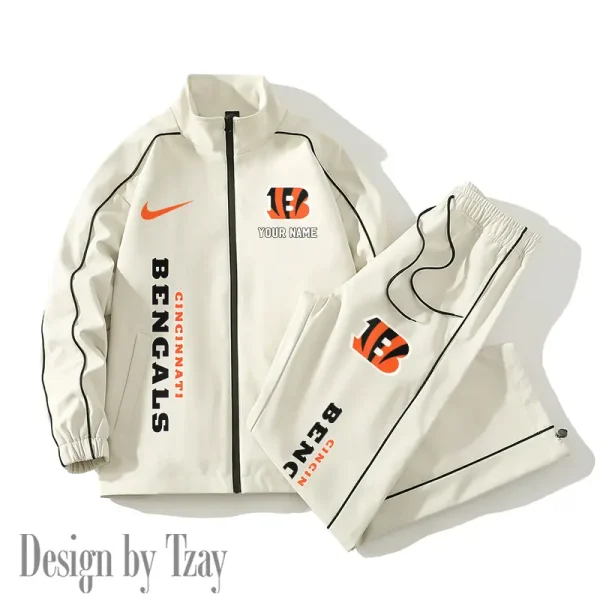 Cincinnati Bengals Casual Trendy Running Jacket Couple Loose Jacket Pants SPTMTS2PS039 - Image 3