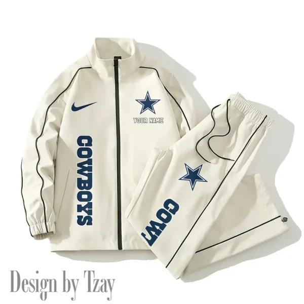 Dallas Cowboys Casual Trendy Running Jacket Couple Loose Jacket Pants SPTMTS2PS041 - Image 4