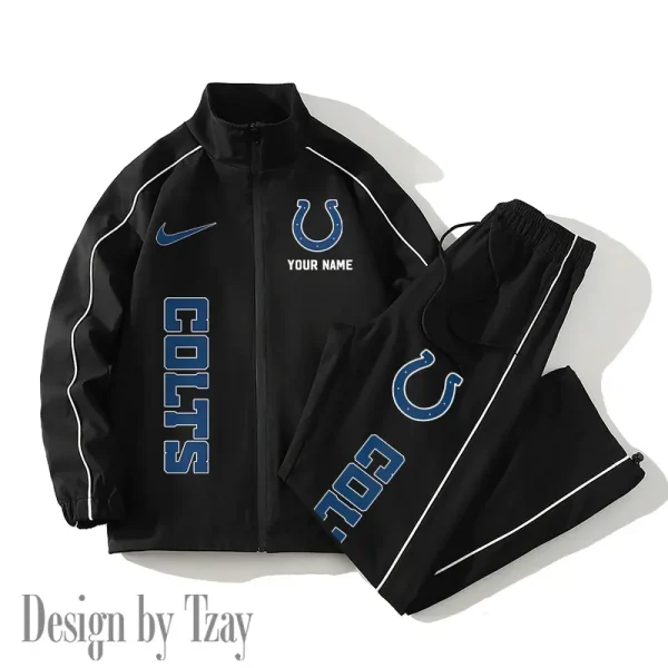 Indianapolis Colts Casual Trendy Running Jacket Couple Loose Jacket Pants SPTMTS2PS046