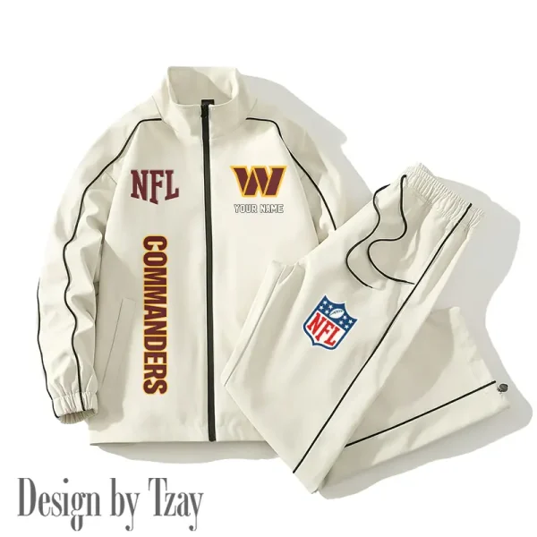 Washington Commanders Casual Trendy Running Jacket Couple Loose Jacket Pants SPTMTS2PS032