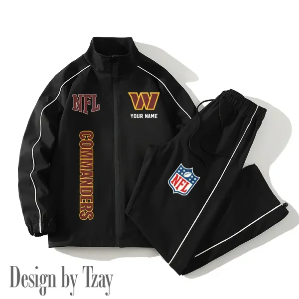 Washington Commanders Casual Trendy Running Jacket Couple Loose Jacket Pants SPTMTS2PS032 - Image 4