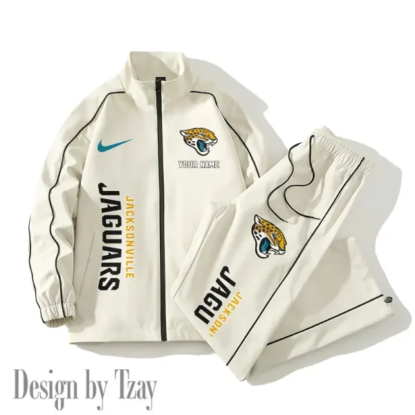 Jacksonville Jaguars Casual Trendy Running Jacket Couple Loose Jacket Pants SPTMTS2PS047 - Image 2