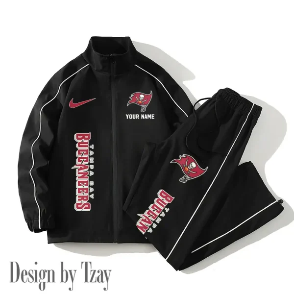 Tampa Bay Buccaneers Casual Trendy Running Jacket Couple Loose Jacket Pants SPTMTS2PS062 - Image 2