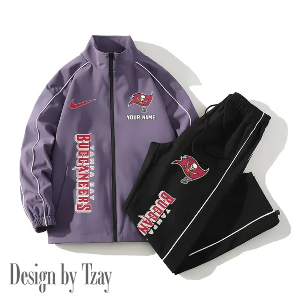 Tampa Bay Buccaneers Casual Trendy Running Jacket Couple Loose Jacket Pants SPTMTS2PS062 - Image 3