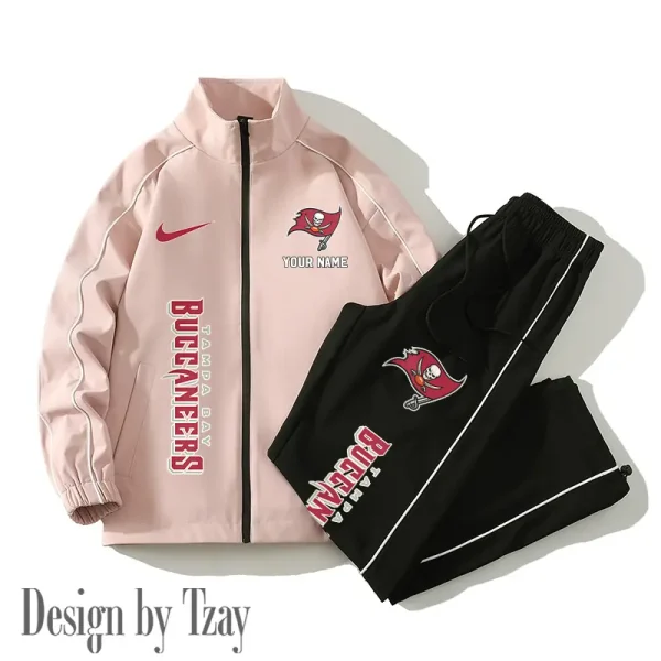 Tampa Bay Buccaneers Casual Trendy Running Jacket Couple Loose Jacket Pants SPTMTS2PS062 - Image 4