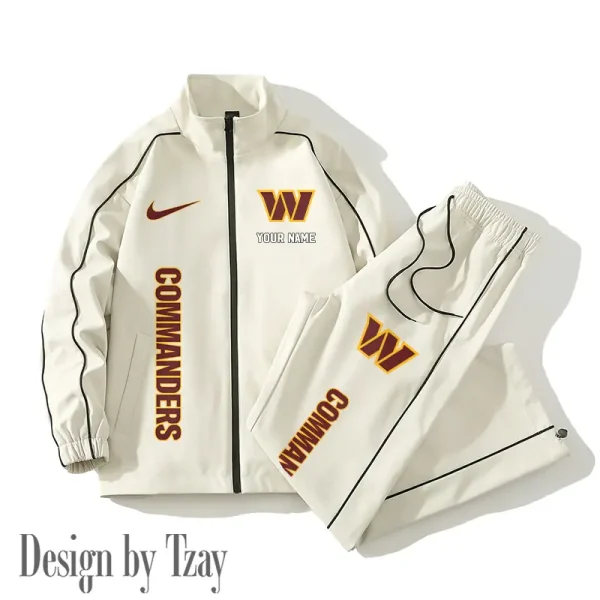 Washington Commanders Casual Trendy Running Jacket Couple Loose Jacket Pants SPTMTS2PS064