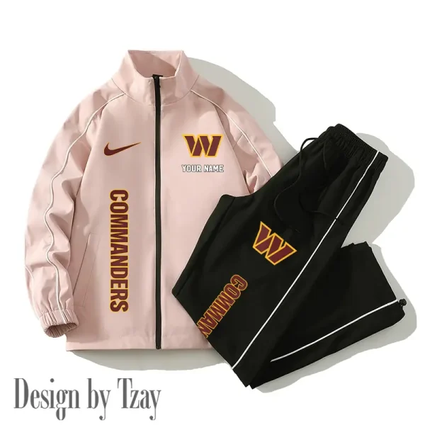 Washington Commanders Casual Trendy Running Jacket Couple Loose Jacket Pants SPTMTS2PS064 - Image 3