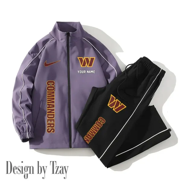Washington Commanders Casual Trendy Running Jacket Couple Loose Jacket Pants SPTMTS2PS064 - Image 4