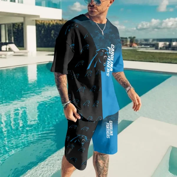 Carolina Panthers Limited Edition Summer Collection T-shirt And Shorts Set AZTS1562