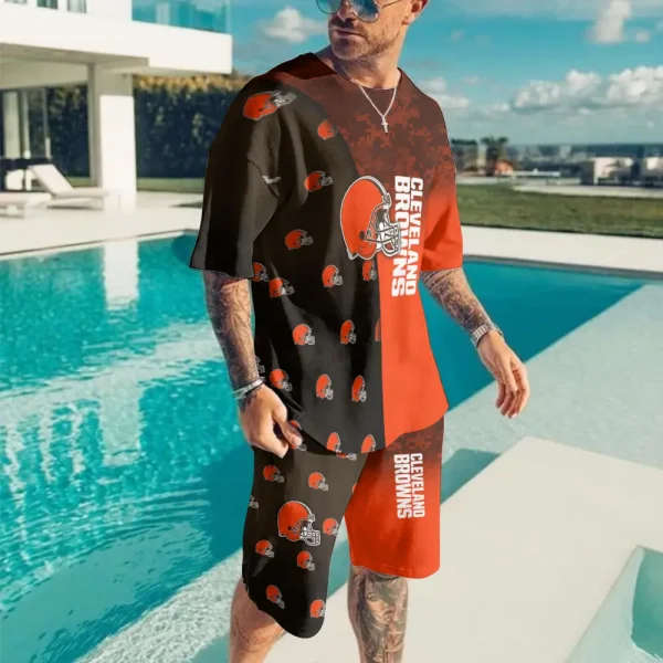 Cleveland Browns Limited Edition Summer Collection T-shirt And Shorts Set AZTS1565